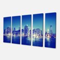 thumbnail image 2 of New York City Night Panorama - Extra Large Canvas Art Print, 2 of 3