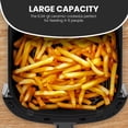thumbnail image 3 of edx 6 Qt Air Fryer, Electric Multifunctional Cooker with 400F for Crispy, Digital LED, Grey, 3 of 9