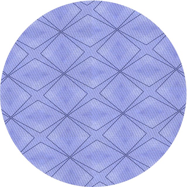 Ahgly Tapis Rond Lavable en Machine Intérieur Transitionnel Bleu Ardoise Clair, 3 Pieds Rond
