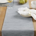 thumbnail image 4 of Mainstays Linework Drill Weave Table Runner, Grey, 14"W x 72"L , 1 Piece, 4 of 5