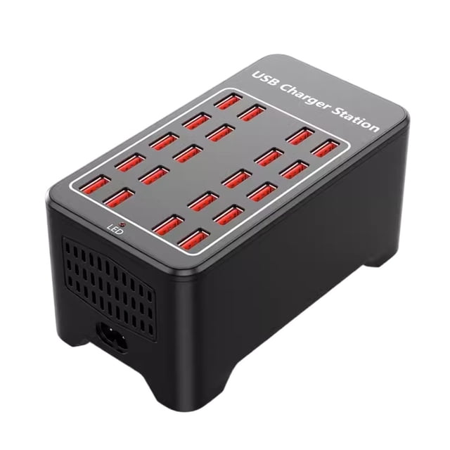 Chargeur Mural Multi USB 300W Station Hub 60 Ports Charge Rapide, Convivial pour les Clients