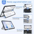 thumbnail image 3 of Tablet Protective Case, Rugged Shockproof Shell for Pro 11 10 9 8 13 Inch with Built in Pen Holder Tablet Protective Case with Kickstand Access for Type Cover Keyboards, 3 of 7