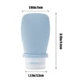 thumbnail image 3 of 60ml Cosmetics Sample Empty Bottle, Shampoo And Shower Gel Extrusion Travel Plastic Bottle, Portable, Flip-top, Easy Squeezing, Silica Gel Material, Reusable, Airtight, Versatile, 3 of 8