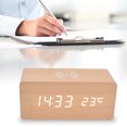thumbnail image 3 of Digital Alarm Clock Smart Usb Power Supply Mobile Led Voice Activated Alarm Clock Clock Home With Electronic For Bedroom Clock Room Clock Alarm Clocks, 3 of 8