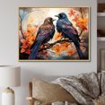 thumbnail image 1 of Designart Corbeau art Mural Encadré Surdimensionné, art Mural Encadré Corbeau, Renaissance du Royal Corbeau I, art Mural Encadré Moderne Bleu Naturel, Cadre Couleur Brun Naturel 40x30 Pouces, 1 of 5