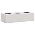 thumbnail image 2 of vidaXL Sliding Door Cabinet with Planter Box Light Grey Steel, 2 of 5