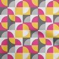 thumbnail image 1 of oneOone Velvet Fuschia Pink Fabric Geometric Sewing Material Print Fabric By The Yard 58 Inch Wide, 1 of 4