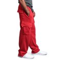thumbnail image 4 of RKSTN Cargo Pants for Men Multi-pocket Reflective Straight-leg Sports Casual Overalls Lightweight Drawstring Pants for Hiking Outdoor, 4 of 5