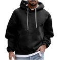 thumbnail image 1 of RKSTN Chandails à Capuchon pour Hommes Mode d'Automne Chandail Doux Décontracté Mode Col Rond avec Poche Chandail à Enfiler Manches Longues Hauts Chandail Chandail pour Hommes, 1 of 5