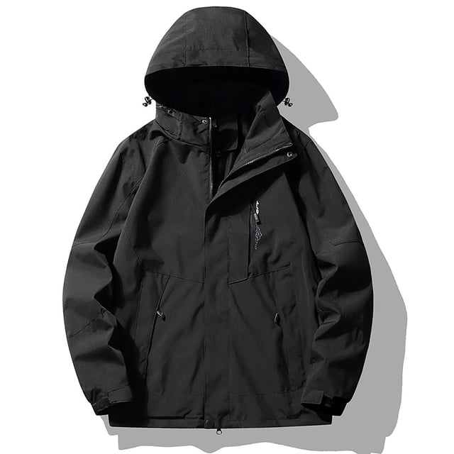 Imperméable à Capuche pour Femmes, Manteau de Pluie d'Extérieur à une Seule Couche, Ensemble Décontracté à Revers, Fermeture Éclair, Coupe Ample, Haut Doux, Manteau à Capuche, Coupe-Vent d'Extérieur, Veste en Liquidation