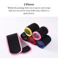 thumbnail image 3 of 1 Paire Femmes Compression du Bras Manchon Ajustable Doublure en Caoutchouc Portable Transpiration Rapide Réutilisable Lavable Basketball Yoga Protège-Épaules Jaune, 3 of 6