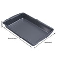 thumbnail image 2 of Metal Lasagna and Roasting Pan for Oven Baking Easy Clean Multiple Sizes Versatile Casserole Bread Dish, 2 of 3