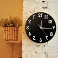 thumbnail image 2 of Wall Decorations for Living Room Reverse Clock Living Room Home Decoration Wall Clock Counterclockwise Walking Wall Clock Wall Art for Living Room, 2 of 6