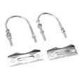 thumbnail image 1 of Antenna Mast Clamp Strong and Secure, Versatile Mounting, All Weather, Easy Installation for Mast with Double Antenna Mast Clamp Kit Iron V Jaw Block, U, 1 of 8