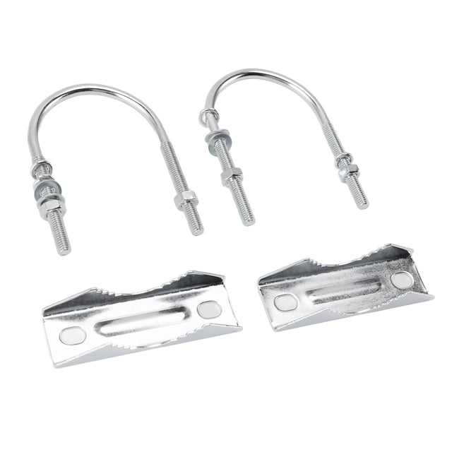 Antenna Mast Clamp Strong and Secure, Versatile Mounting, All Weather, Easy Installation for Mast with Double Antenna Mast Clamp Kit Iron V Jaw Block, U
