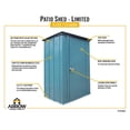thumbnail image 4 of Arrow Elite Steel Storage Shed, 12x12, Cool Grey, 4 of 9
