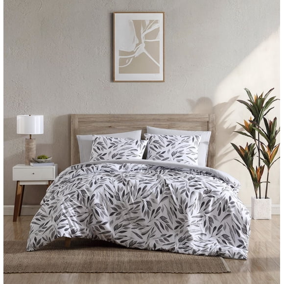 Ellen Tracy Company Watercolor Leaves 5 Piece Comforter Set
