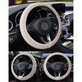 thumbnail image 2 of 38CM Ice Car Auto Silk Steering Wheel Cover Universal Anti-slip Wheel Protector, 2 of 10