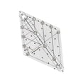thumbnail image 4 of 60 Degrés Diamant Quilting Modèle Patchwork Couture Règle Clair pour Courtepointe Moyen, 4 of 8