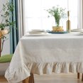 thumbnail image 4 of Baohd Durable And Easy To Wash Tablecloth With Vintage Style Rectangular Table Tablecloth Cotton Dining Tablecloth Table Cover linen 100*140CM 1Set, 4 of 6