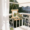 thumbnail image 5 of Natural Solid Wood Parrot Playstand Multi Function Climbing Gym Perch Toy for Conure Lovebird Small Parrot Cage Indoor Activity Center, 5 of 5