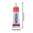 thumbnail image 3 of Permanent Fabric Glue 50ml Clear Washable Adhesive for Clothing Patches, Denim Repair & Leather Crafts, Flexible Bond on Polyester/Flannel, 3 of 8