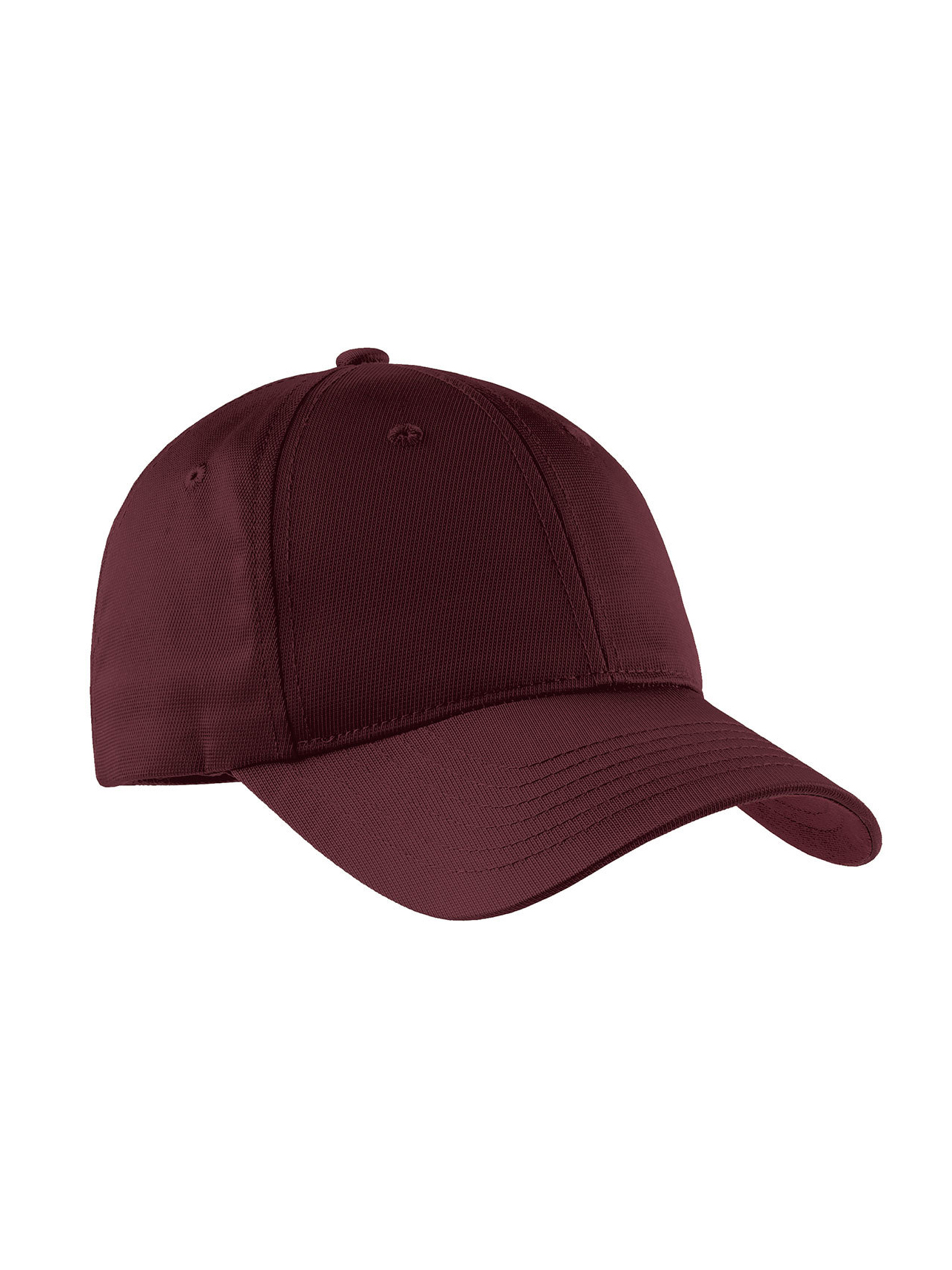 Top Headwear Moisture-Wicking Nylon Baseball Cap - Maroon