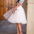 thumbnail image 3 of Jupes en Tulle Multi-Couches pour Femmes Robe Midi Longue Princesse Ballet Tutu Danse Bal Noir Taille m, 3 of 6
