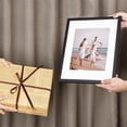 thumbnail image 3 of SIYTUAU 8X10 In Photo Frame Suitable For Displaying 8X10 In Photos Without A Mat For Wall Or Tabletop Display Plastic Material 10 X 8 X 1.2 Inches Clear Glass Black, 3 of 7
