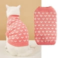 thumbnail image 2 of Kcodviy Valentine's Day Dog Cat Sweater Dog Cat Valentines Day Clothes for Cat Pet Clothes Rack Dog Valentines Outfit Knitted Dog Cat Sweaters for Small Medium Large Dogs Pet Red Xs S M L Xl Xxl, 2 of 8