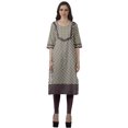 thumbnail image 2 of Moomaya Kurti de Designer Bollywood pour Femmes, Kurta Tunique Imprimée Longueur Genou, 2 of 6