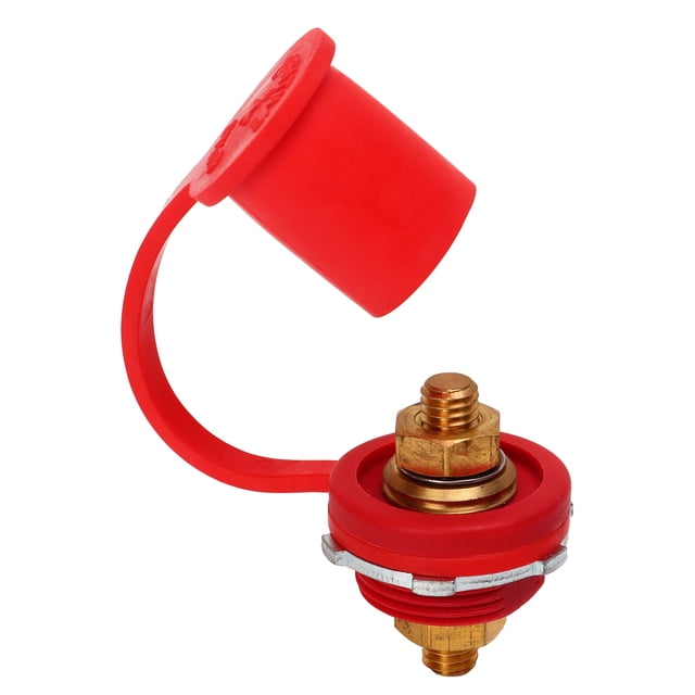 Car Battery Terminal Connector, 250A Rust Proof Battery Terminal Connector High Strength Rubber Zinc Alloy Brass For Boat Red,Black