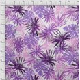 thumbnail image 4 of oneOone Rayon Purple Fabric Leaves Craft Projects Decor Fabric Printed By The Yard 56 Inch Wide, 4 of 4