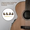 thumbnail image 4 of Guitar Locking Tuners Classical Musical Instrument Adults Teenagers Accessory Vintage Open Gear Easy Installation 2R2L Machine Heads Set Adults, 4 of 6