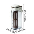 thumbnail image 3 of MTBLYS Cold Brew Coffee Maker 1000Ml Iced Coffee Pitcher Leakproof with Filter 350 Mesh Plastic for Fridge, 3 of 6