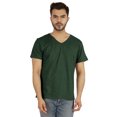 thumbnail image 1 of Inkmeso Men's V-neck Basic Tshirt Short Sleeve Solid Regular Fit Cotton Tee, 1 of 7