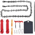 thumbnail image 1 of 53 Inch Hand Rope Chain Saw Sharp Manual Tree Limb Chain Saw with 68 Teeth Folding Pocket Rope Chainsaw Tree Cutting Tool for Gardening Camping Survival Gear, 1 of 10