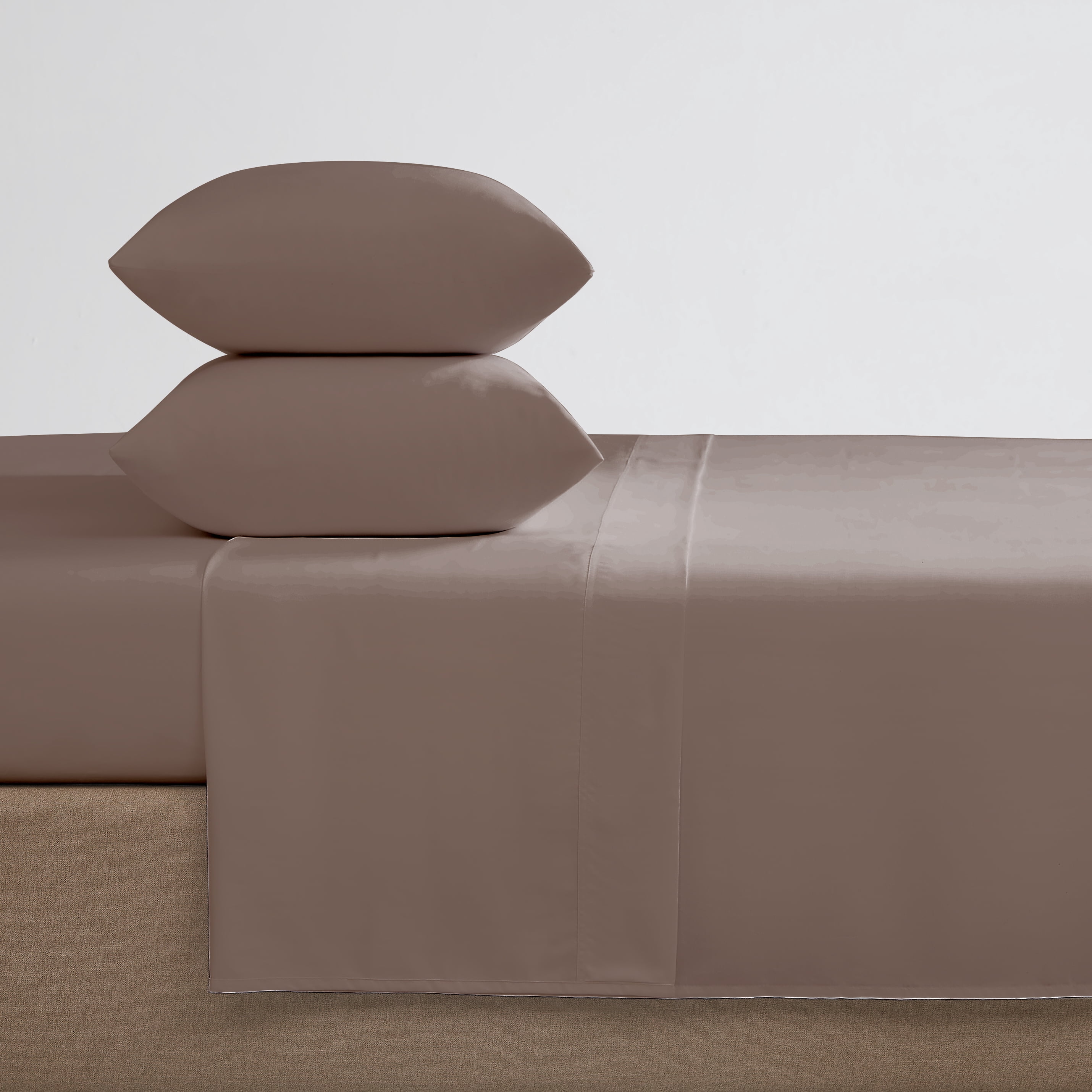 Ensemble de draps 100 % coton à contexture de 400 fils Hometrends, satin de coton