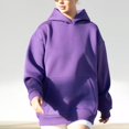 thumbnail image 1 of IMENGL Hoodies oversized sweatshirts pullover, Purple M, Size M-XL, 1 of 7