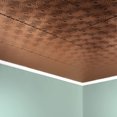 thumbnail image 5 of Fasade Vinyl Ceiling Panel 2ft x 2ft 5 Pack Polished Copper Water- and Corrosion-Resistant, 5 of 5