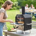 thumbnail image 2 of Outsunny 2-Layer Outdoor Pizza Oven with 12" Pizza Stone, Peel, 2 of 10