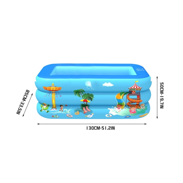 Mikilon Piscine Gonflable pour Enfants Maison Piscine pour Bébé Piscine Gonflable