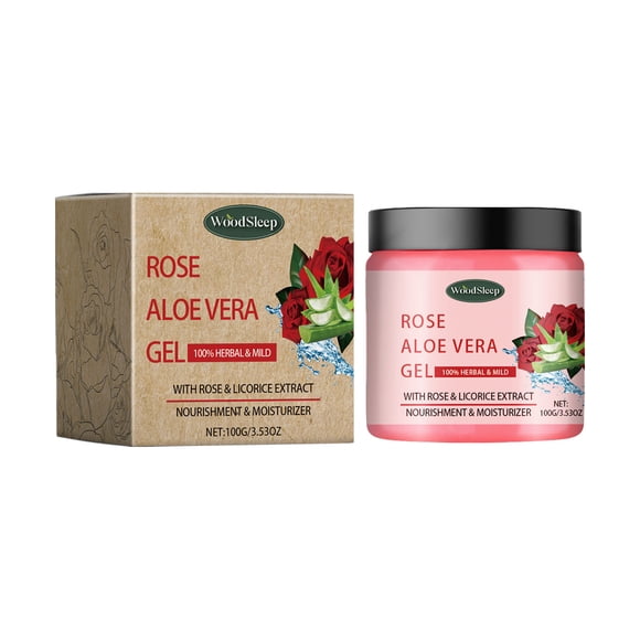 FSTDelivery Beauty & Personal Care! Rose Aloe Extract Gel Firming Deeped Moisturising After Sun Repair 100 , Moisturizing Care Cream, Birthday Christmas Gift for Women & Girlfriend