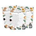 thumbnail image 1 of Inkdotpot Gender Neutral Who Knows Mommy BestBaby Shower GameCards-FunActivity Cards Set Of 50Floral & Animals Party Theme, 1 of 5