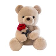 MesaSe Teddy Bear Stuffed Animals with Rose Giant Teddy Bear Plush Stuffed Animals Toy Soft Gifts for Birthday/Valentine‘s Day