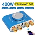 thumbnail image 2 of 200W+200W 12V/24V Mini Bluetooth 5.0 HiFi Digital Amplifier Stereo Audio 2.0 Channel Sound Amplifiers Power Amp For Home Car ,High Sound, 2 of 7
