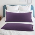 thumbnail image 2 of PiccoCasa 2Pcs Body Pillowcases Microfiber Pillow Covers, King Purple, 2 of 9