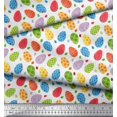 thumbnail image 3 of Soimoi Polyester Crepe Fabric Egg Easter Print Fabric by Yard 42 Inch Wide, 3 of 3