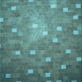 thumbnail image 1 of Ahgly Company Tapis d'Intérieur Lavables en Machine, Carrés Transitionnels, Vert Profond, 4' Carré, 1 of 7