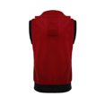 thumbnail image 3 of INSPIRE CHIC Men's Vest Hoodie Zip Up Sleeveless Drawstring Hooded Vest 42 Burgundy, 3 of 8